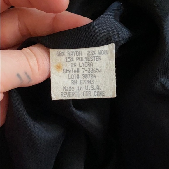 Black military style blazer/jacket - Picture 10 of 12